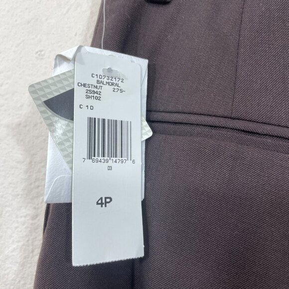 NWT Vtg 90's Lauren Ralph Lauren Women's 4P Wool Dress Pants Lined Brown Stretch - Picture 10 of 12